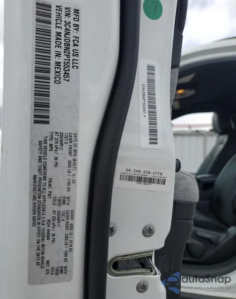 2023 Jeep Compass Latitude from USA, damaged, VIN 3C4NJDBN2PT553457